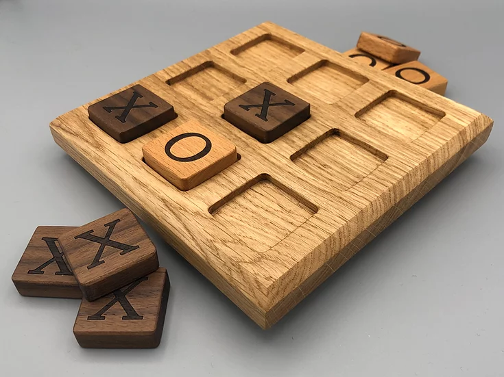 Handmade Wooden Noughts Crosses Board Westborn Woodcraft