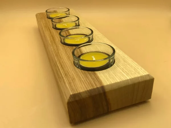 Two tone ash tealight holder