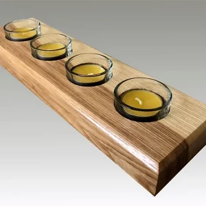Two tone ash tealight holder