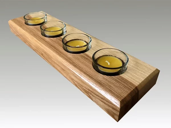 Two tone ash tealight holder